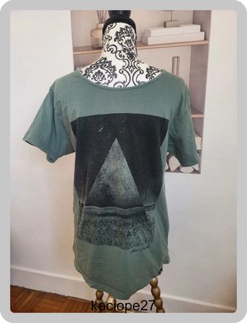 T-Bar Vert M T-shirt imprimé en coton