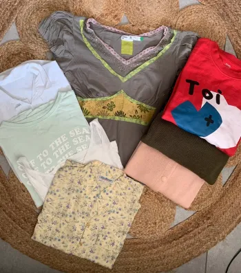 Lot 8 vêtements taille L