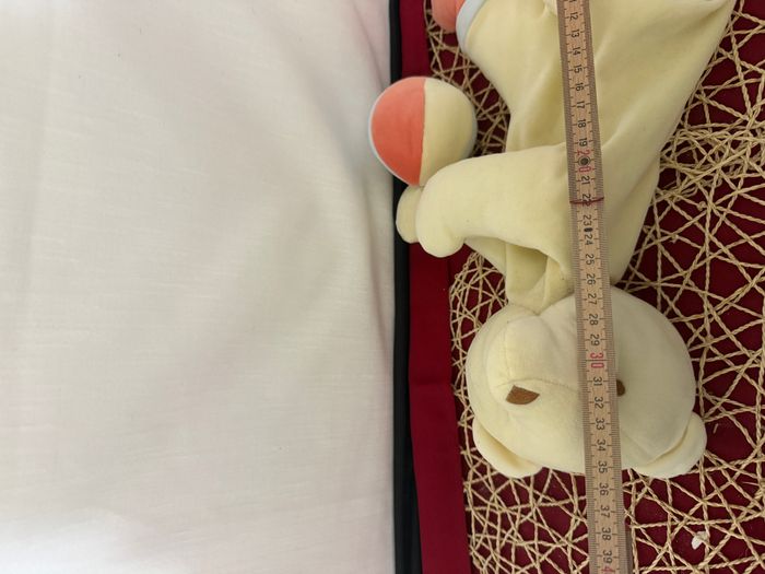 DOUDOU PELUCHE RANGE PYJAMA SUCRE D'ORGE OURS BALLE jaune orange bleu - photo numéro 3