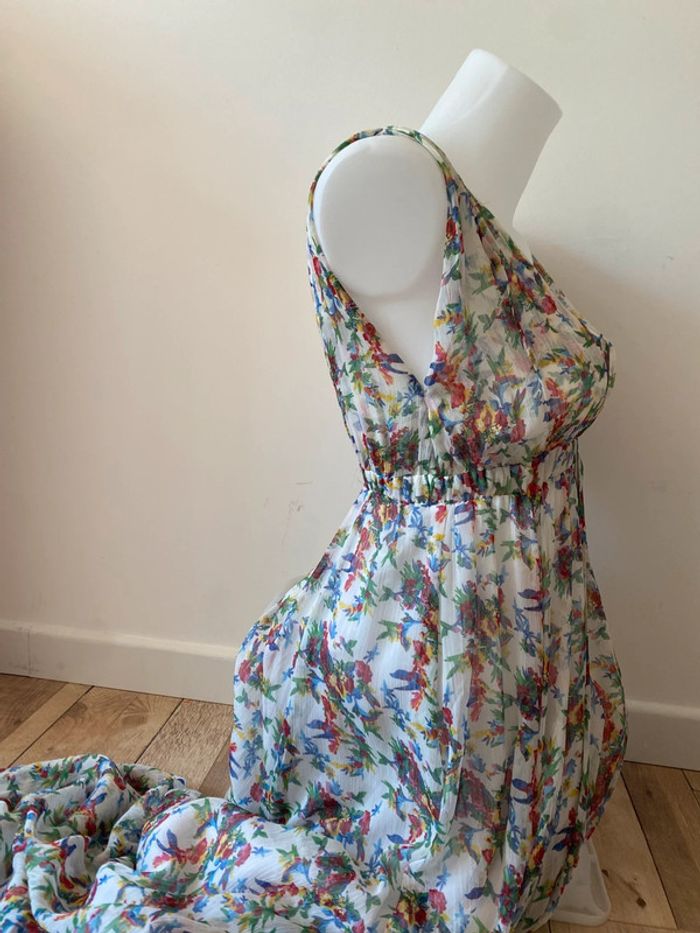 Robe Longue fleuri doublée - photo numéro 5