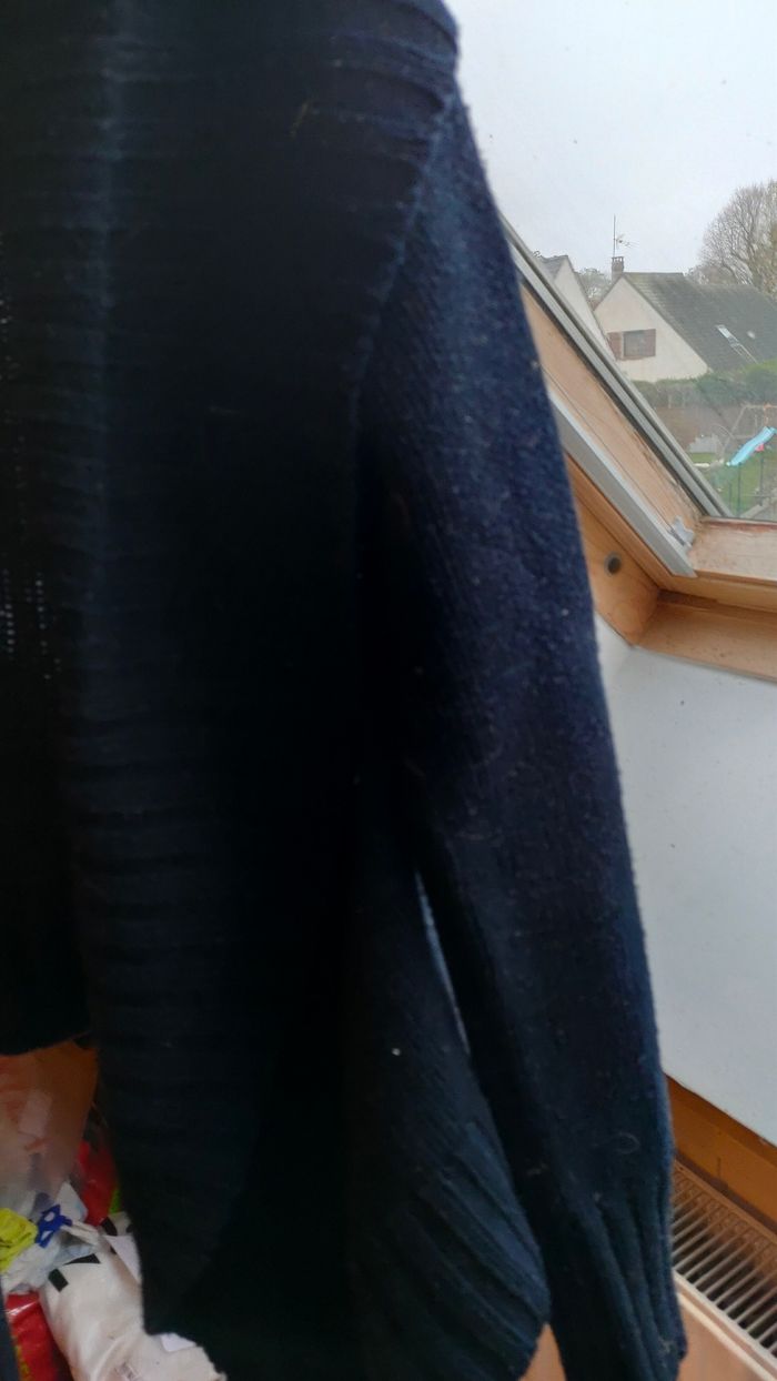 Gilet cache coeur bleu Marine - photo numéro 3