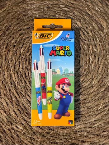 Stylos Bic 4 couleurs - Mario Kart édition limitée