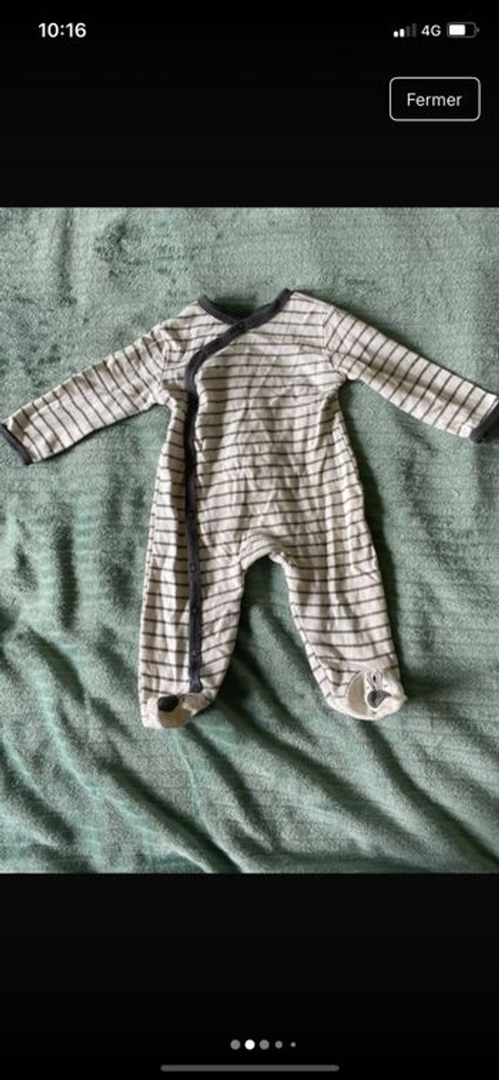Lot bodies/pyjamas bébé 3 mois - photo numéro 3