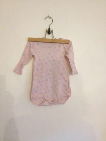 Body bébé rose motifs animaux éléphants souris