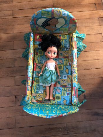 Lit en métal vintage Pocahontas