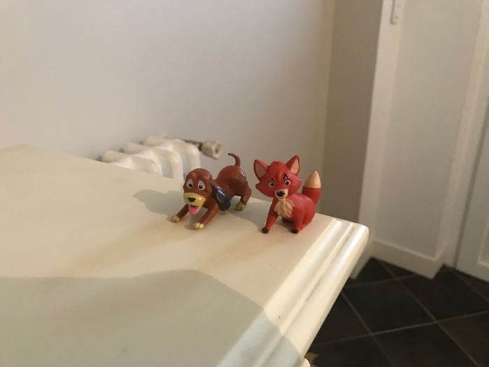 Figurine rare rox et rouky disney