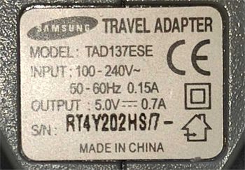 Chargeur 5V