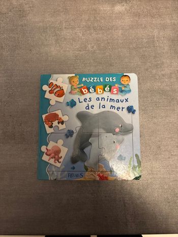 Livre puzzle des bébés les animaux de la mer
