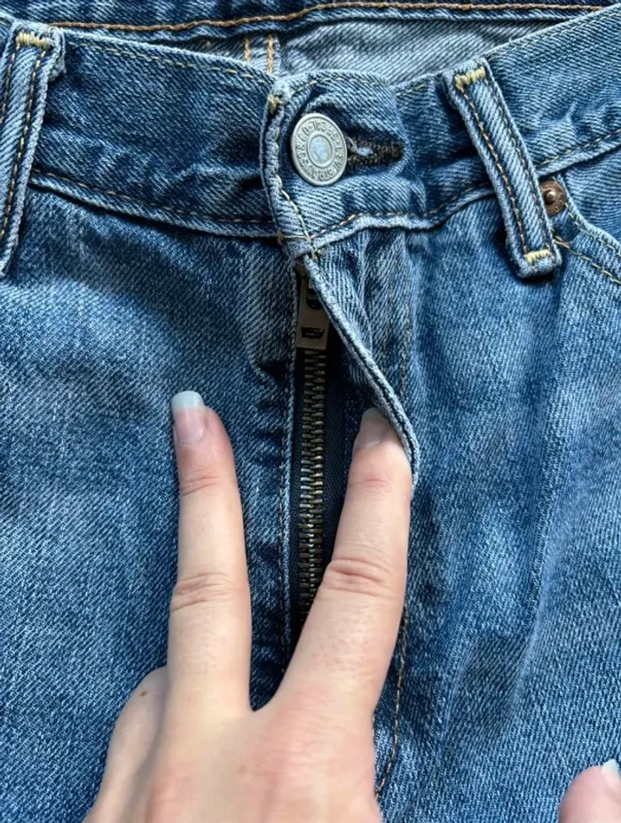 Levi’s 541 W32 (L/42) L30 Jean Athletic Fit slim taper bleu clair délavé fuselé 00s y2k vintage - photo numéro 7