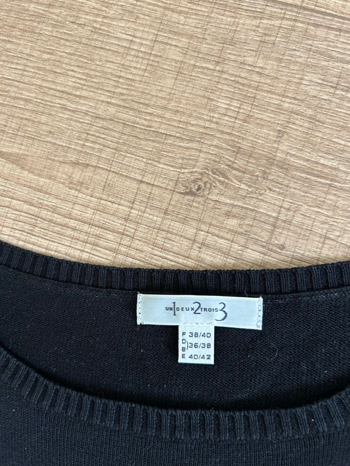 Robe pull avec cardigan à manches courtes 123 taille 38/40 TBE - photo numéro 9