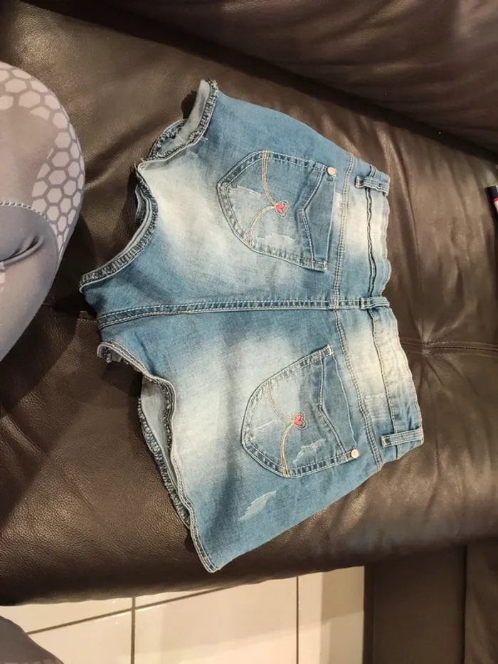 Short jean ativo réglable 12 ans - photo numéro 2