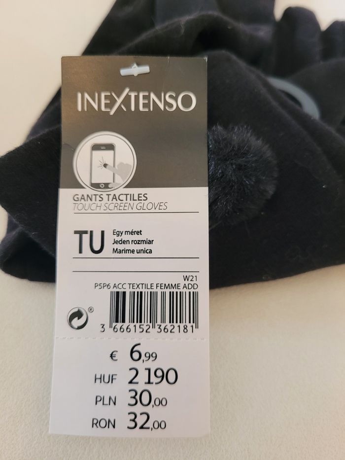 Gants tactiles fourrés femme In Extenso - photo numéro 4