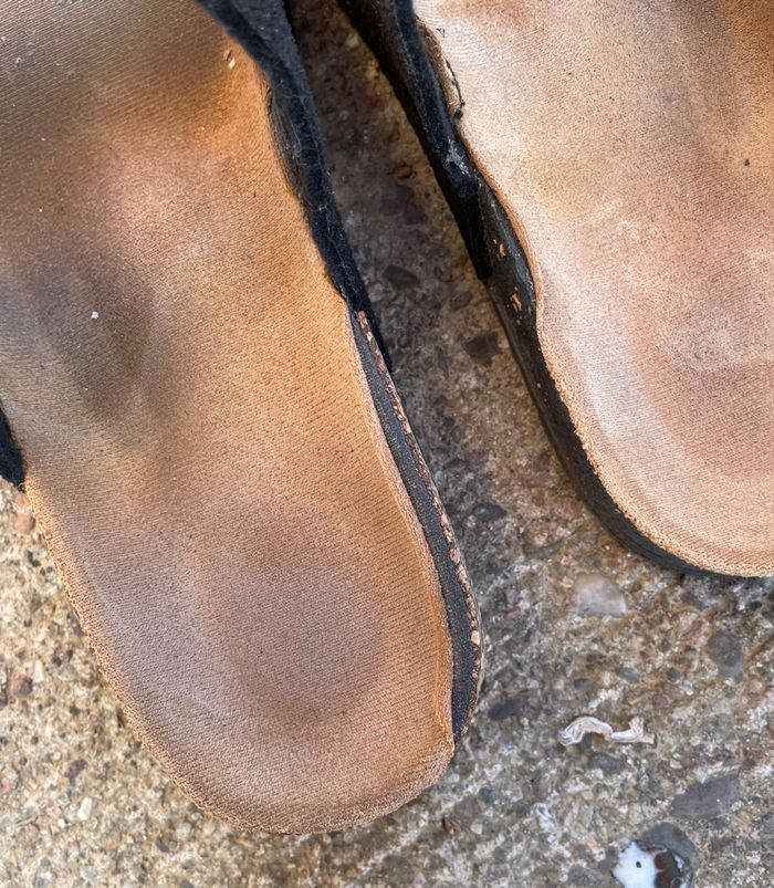 Claquette Mules Double Strap Matière Daim Femme Taille 38 - photo numéro 8