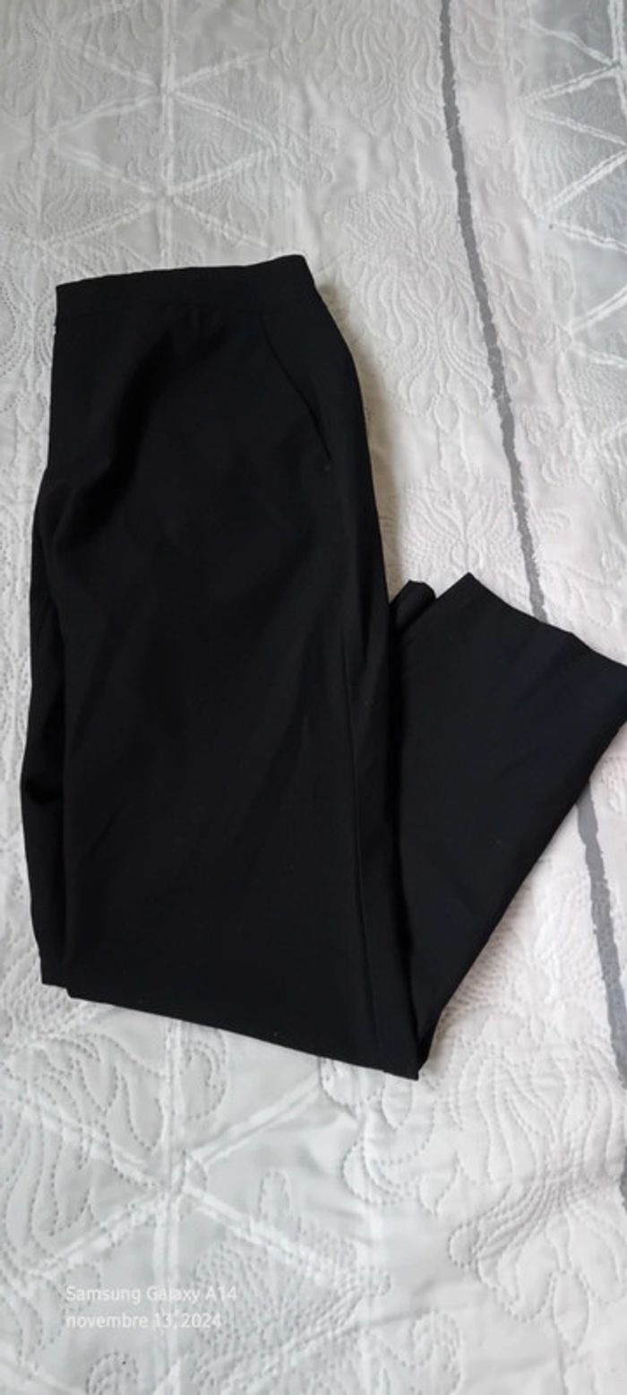 Pantalon léger habillé coupe droite noir femme XS zara