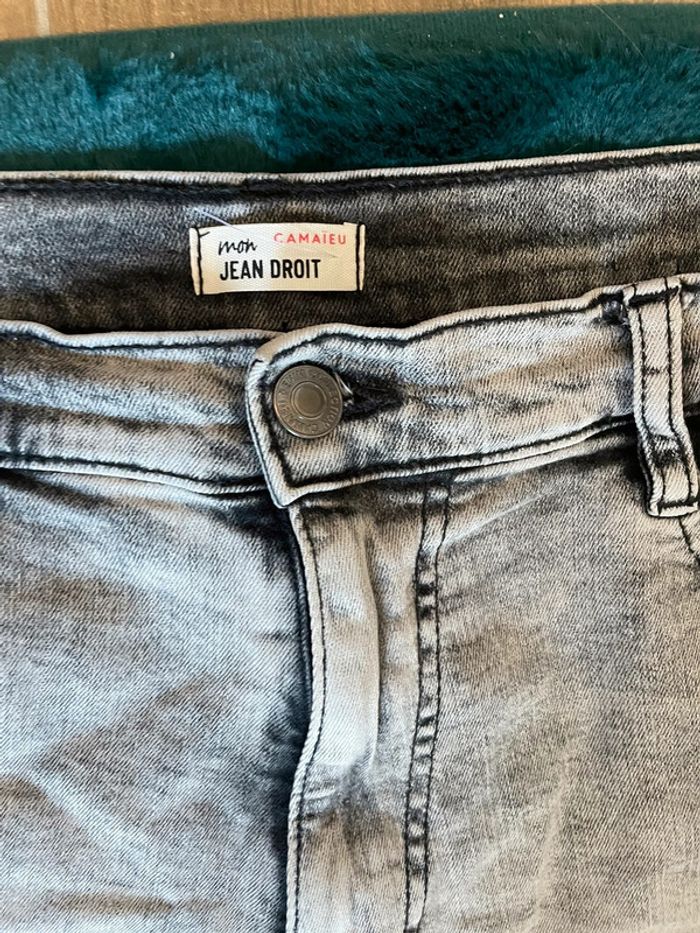 Joli jean droit fendu Camaieu 42 neuf - photo numéro 4