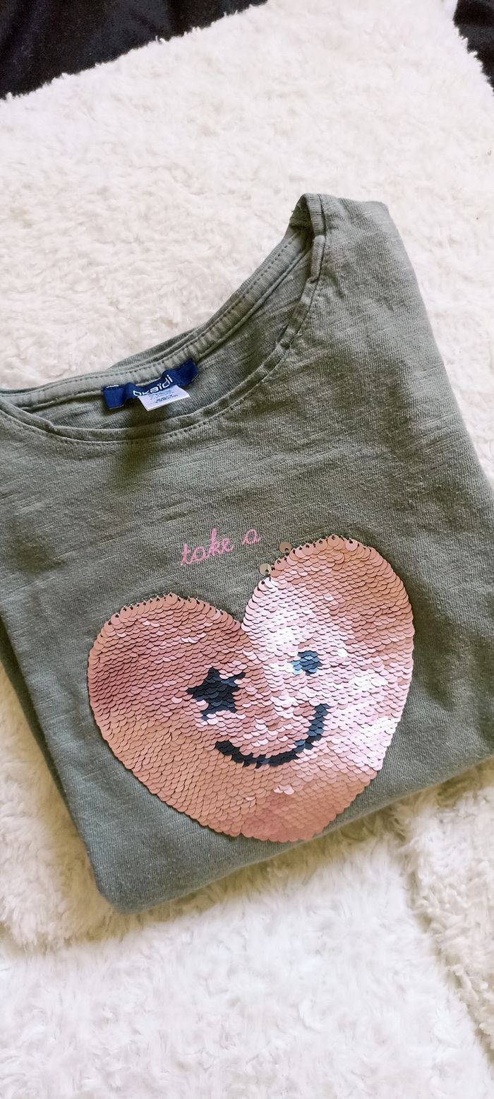 Tee shirt manches longues Okaïdi 8 ans