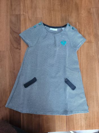 Robe rayée Obaibi 23mois 86cm