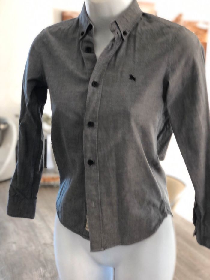 Chemise garçon H&M gris chiné
