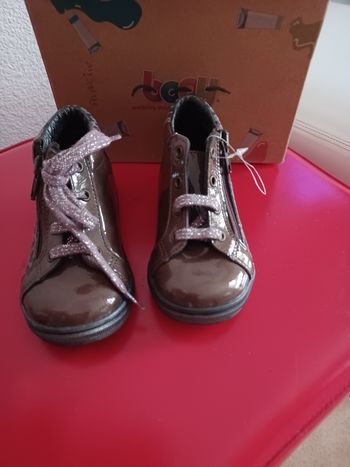 Chaussures bopy cuir vernis  vieux rose