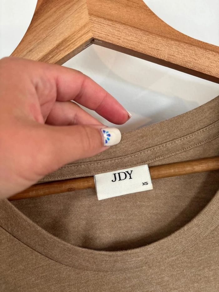 Robe t-shirt marron clair / beige JDY taille XS - photo numéro 5
