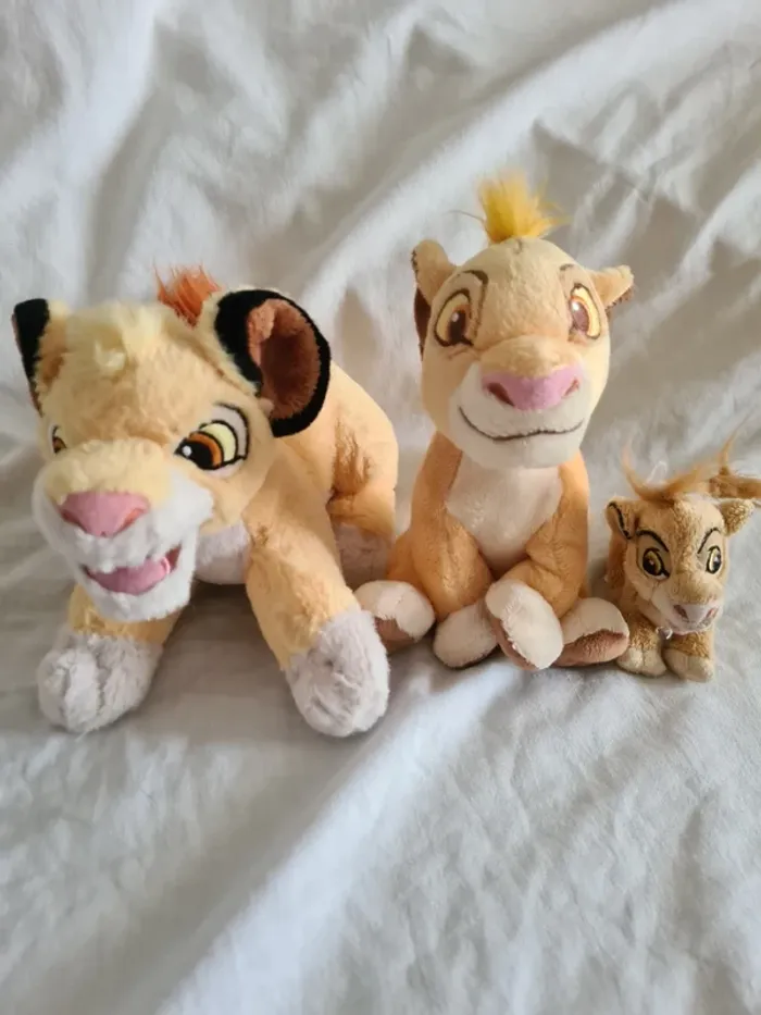 Le Roi Lion lot de 3 peluches Disney