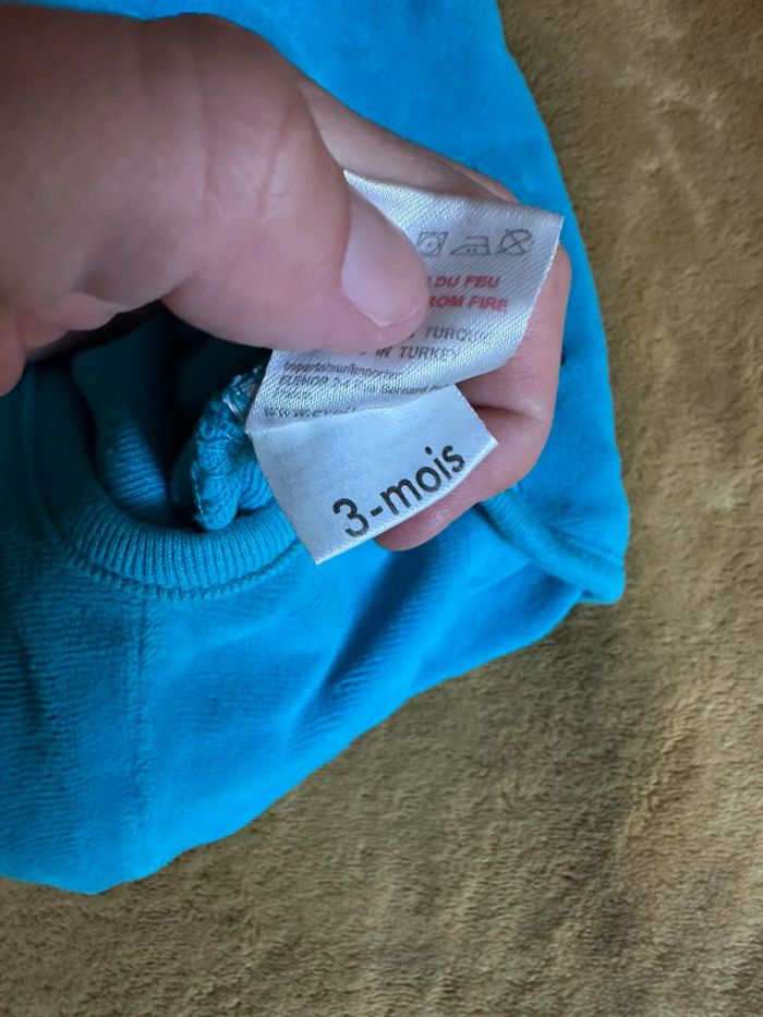 Ensemble pyjamas grenouillère bodie et bonnet - photo numéro 5