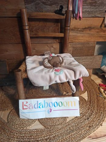 Doudou éléphant nattou Charlotte et Rose tbe