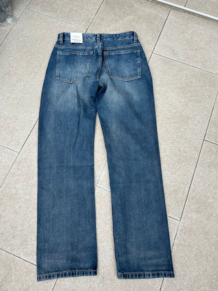 💙 Jean large bleu foncé Zara – Taille 34 (XS) – Neuf avec étiquette - photo numéro 2