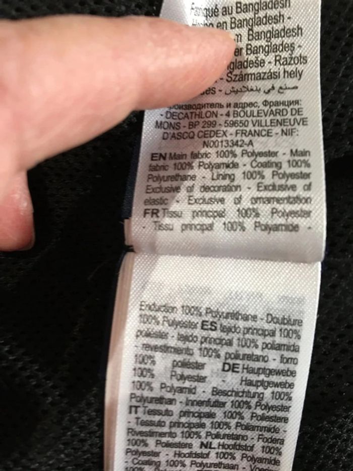Veste imperméable quechua marine - photo numéro 5