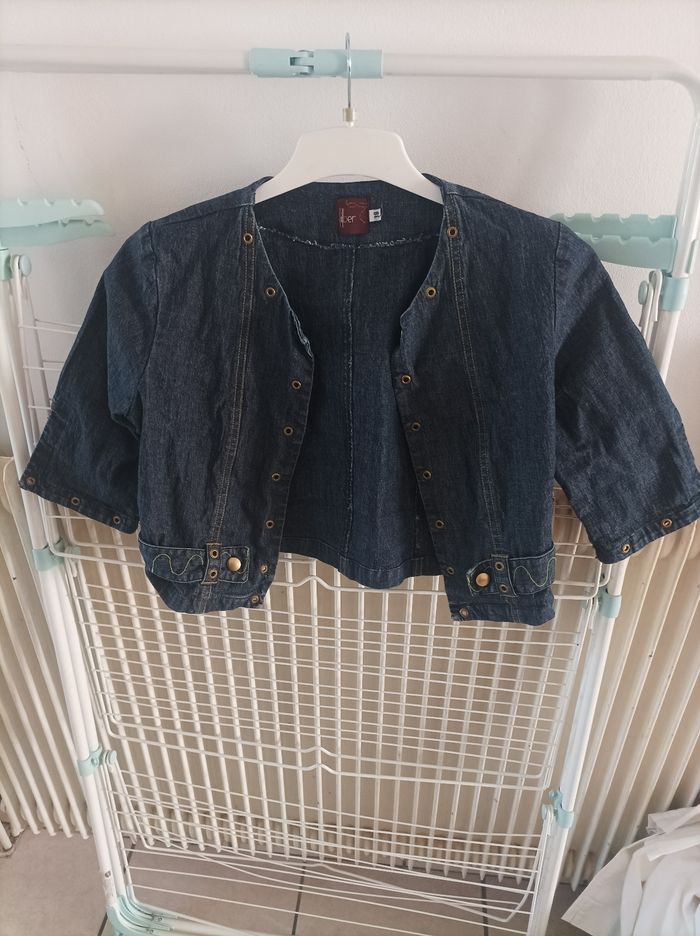 Veste courte en jeans taille 38