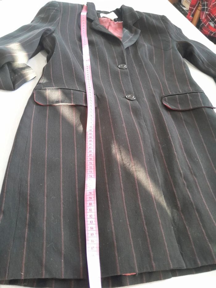 Très belle veste longue caroll vintage taille 40 / 42 - photo numéro 13