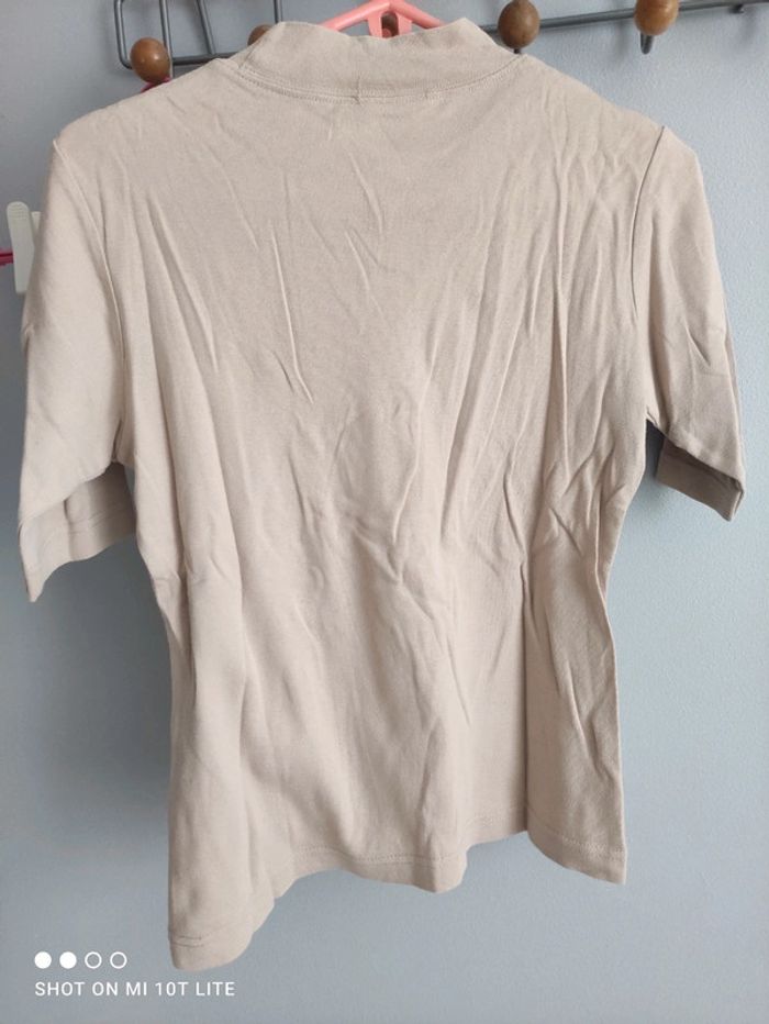 T-shirt marron clair - photo numéro 2