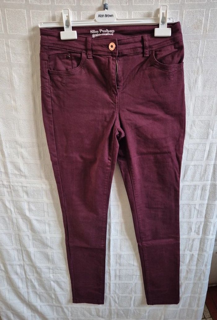 pantalon slim push up grain de malice taille 38