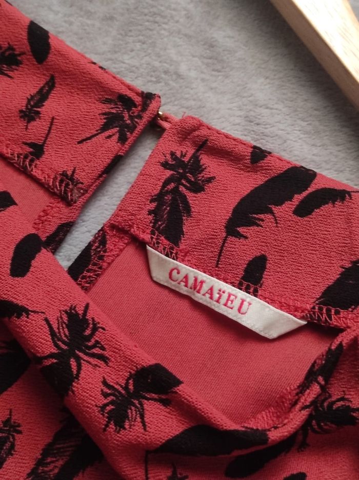 Blouse imprimée plume taille unique - photo numéro 5