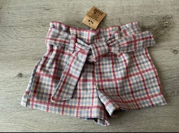 Short à carreaux fille TAO