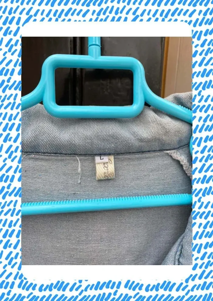 Veste en jean bleu clair - photo numéro 3