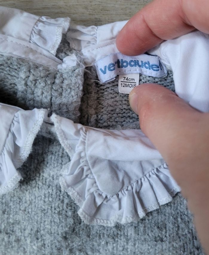 Pull col Claudine taille 12 mois - photo numéro 4