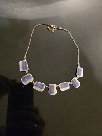 Collier vintage ras le cou multicolore