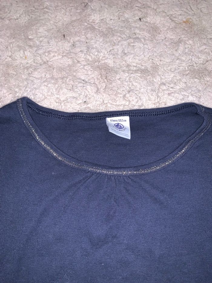 T shirt petit bateau manches longues 12 ans - photo numéro 2