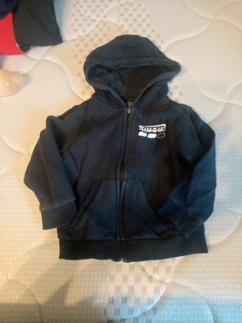 Gilet zippé à capuche in extenso 4 ans