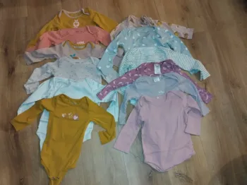 Lot de 12 bodies fille 24mois