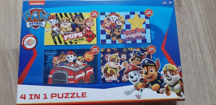 Boite de 4 puzzles pat patrouille - photo numéro 2