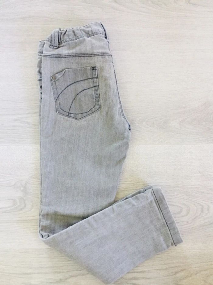 Jeans fille gris 5 ans pantalon - photo numéro 4