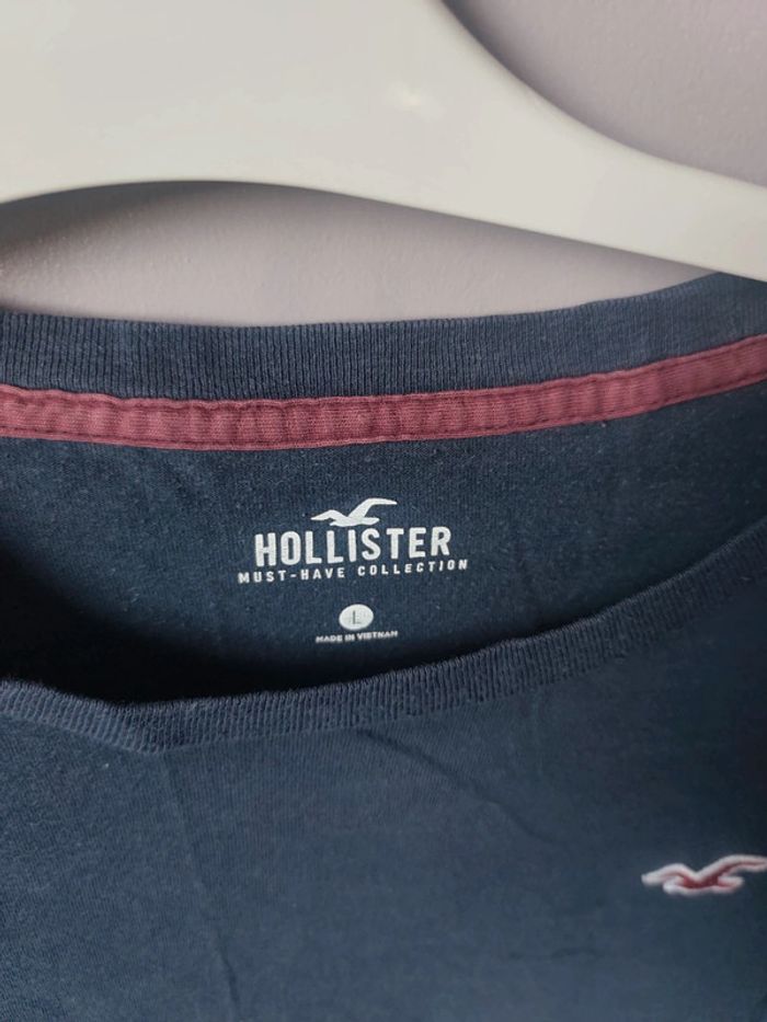 Hollister L Tshirt bleu marine - photo numéro 2