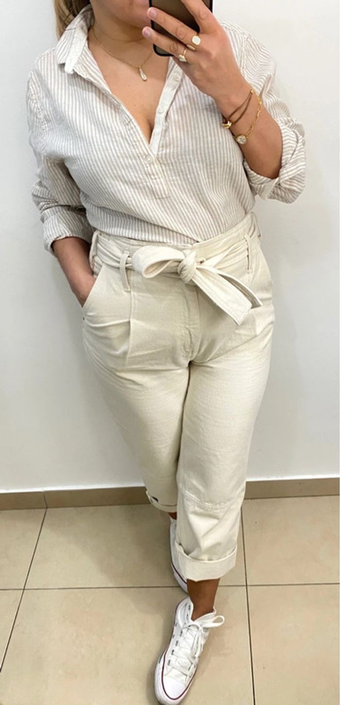 Superbe Blouse A Rayures Taille S - photo numéro 6