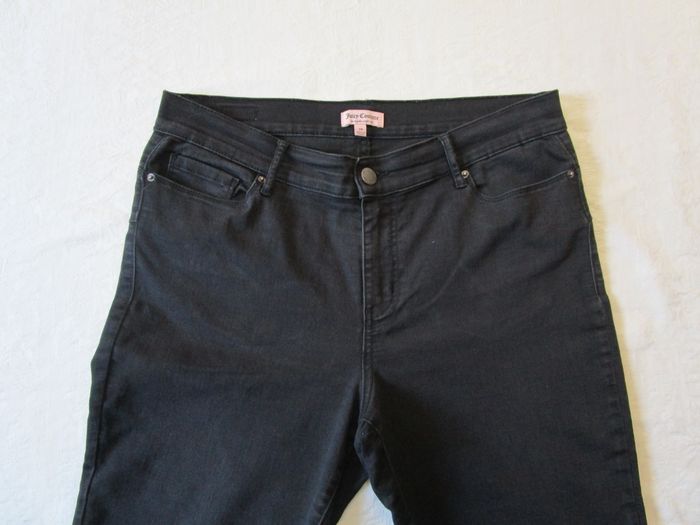 Jean femme Juicy Couture coupe skinny stretch taille 42 W32 L30 noir (J282) - photo numéro 3