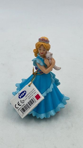 Figurine princesse bleu avec Chat Papo 2013 neuf