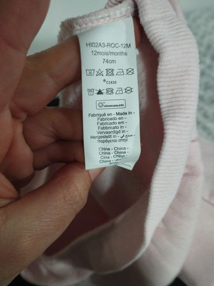 Sweatshirt 12 mois Stitch - photo numéro 5