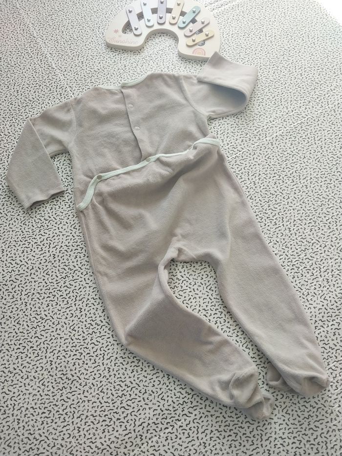 Pyjama velours bébé – In Extenso – 24/36 mois (98 cm) - photo numéro 5