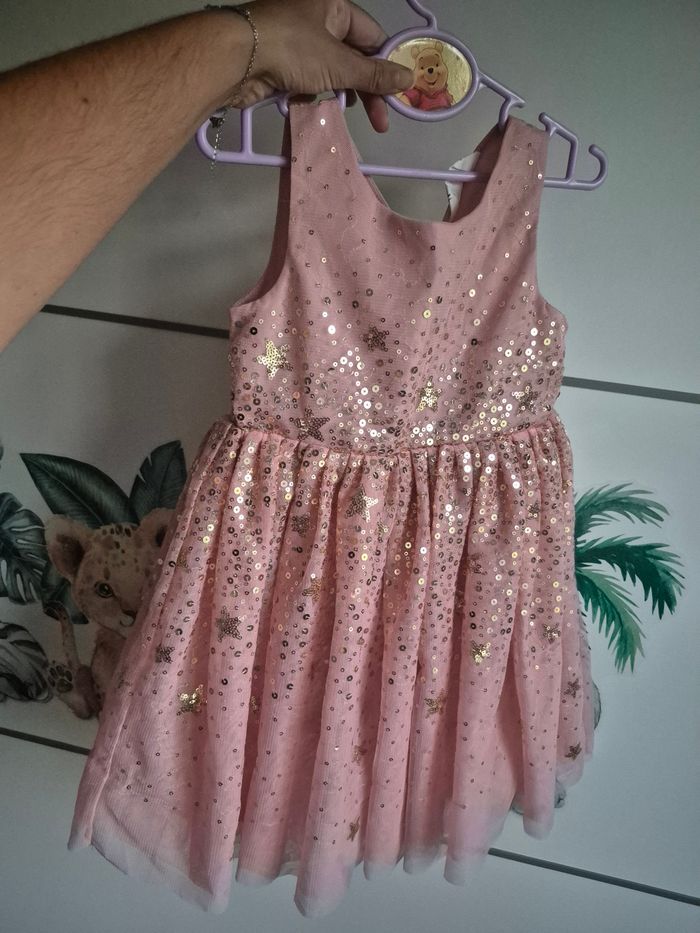 Robe motifs étoiles pailletées 92cm - photo numéro 3